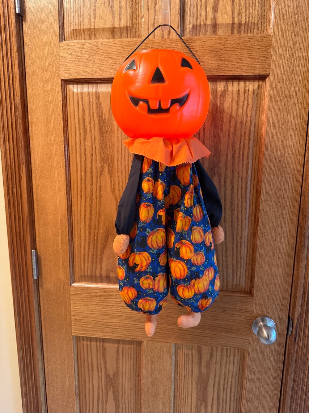 Orange Pumpkin Head Decoration